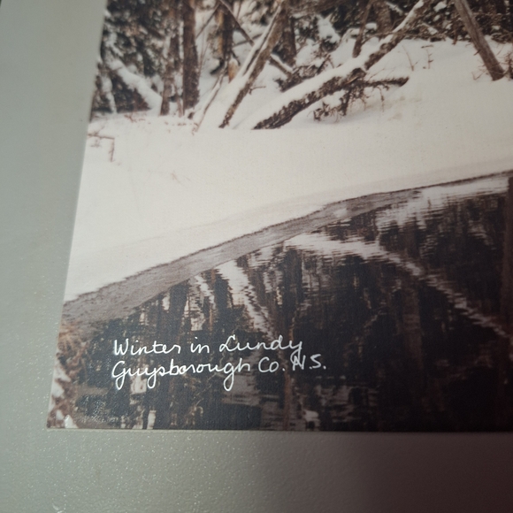 Vintage 1992 Derek Hendsbee "Winter in Lundy" PERMAplaque Art 16"X12" - Picture 2 of 16